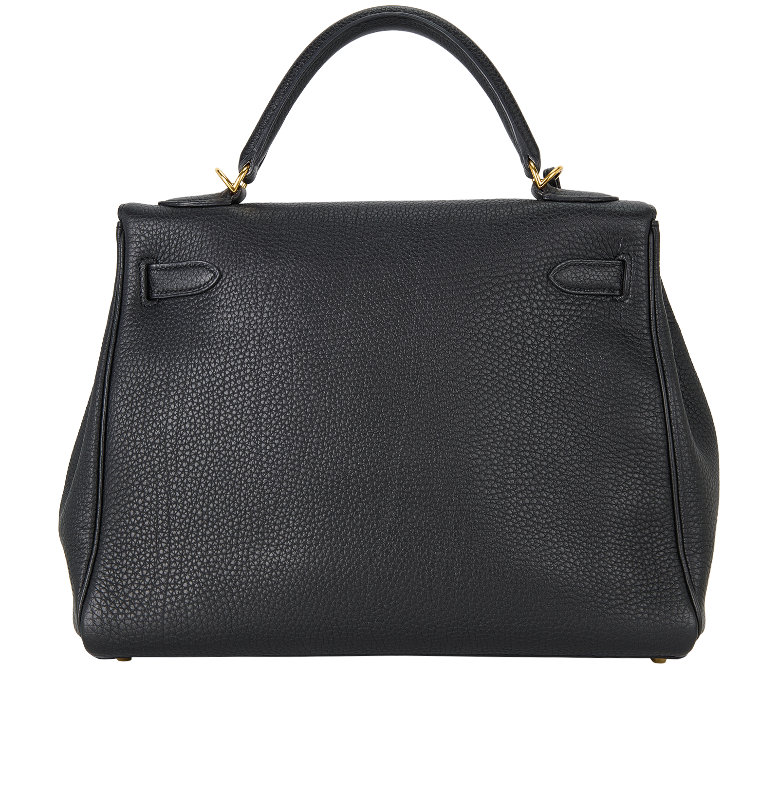 Hermes Kelly 32  In Retourne Fjord Noir, &pound;10,500, Handbags, Black, Leather, Back view